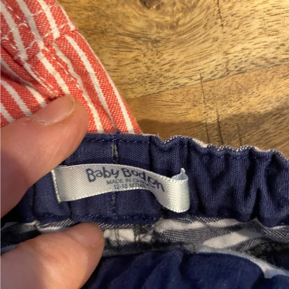 2 pairs of Baby Boden 12-18 month pants. Covert to shorts via design feature. - Picture 3 of 7
